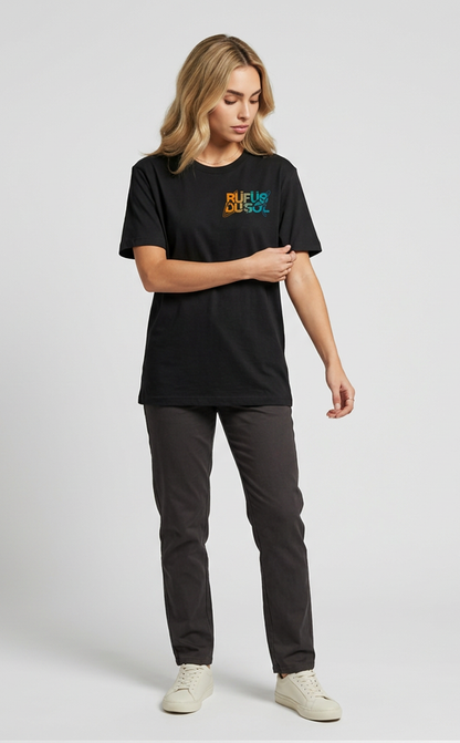 Camiseta unisex preta RUFUS DU SOL - LOS ANGELES