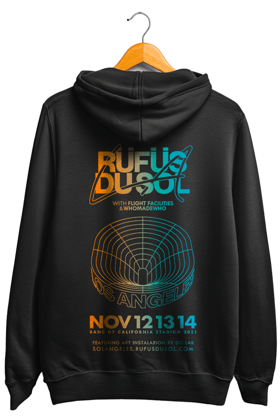 Moletom canguru unisex RUFUS DU SOL - LOS ANGELES