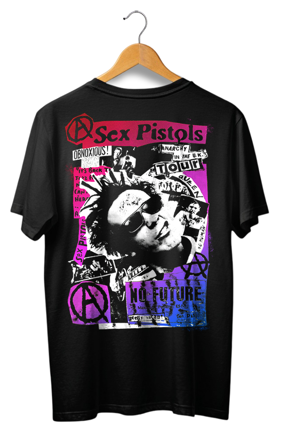 Camiseta Unisex preta SEX PISTOLS