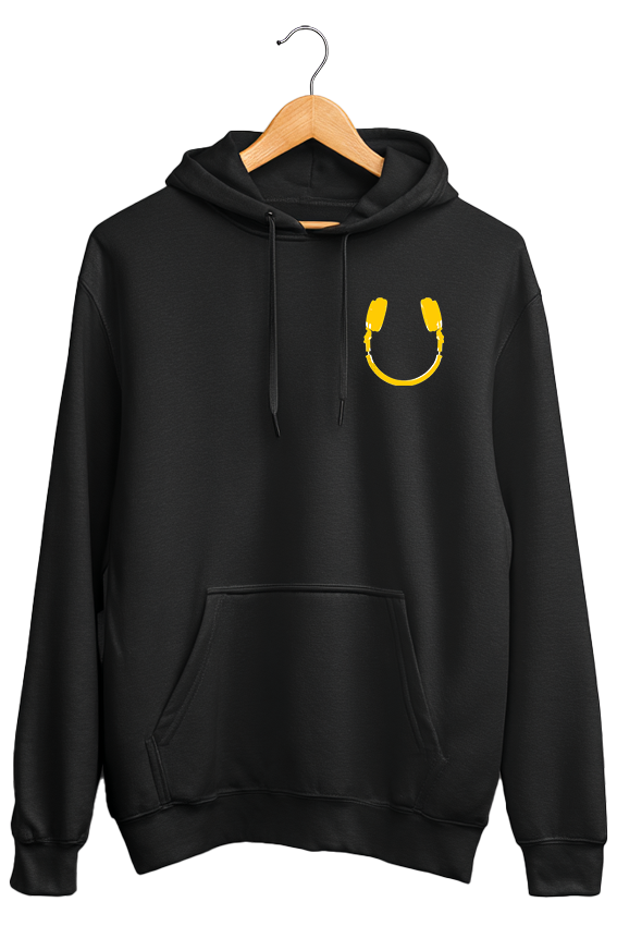 Moletom canguru unisex HEADPHONE SMILE