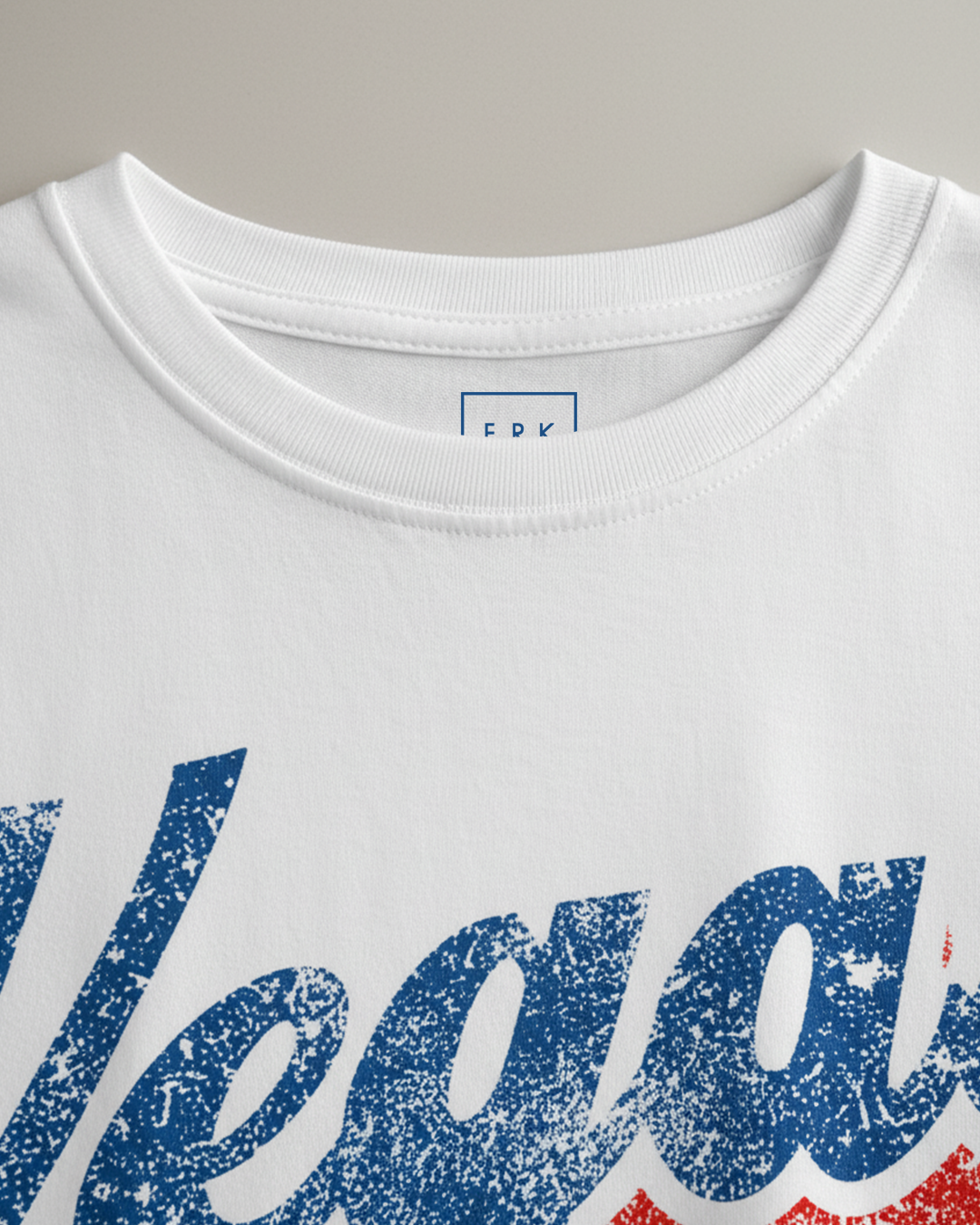Camiseta unisex branca VEGAS