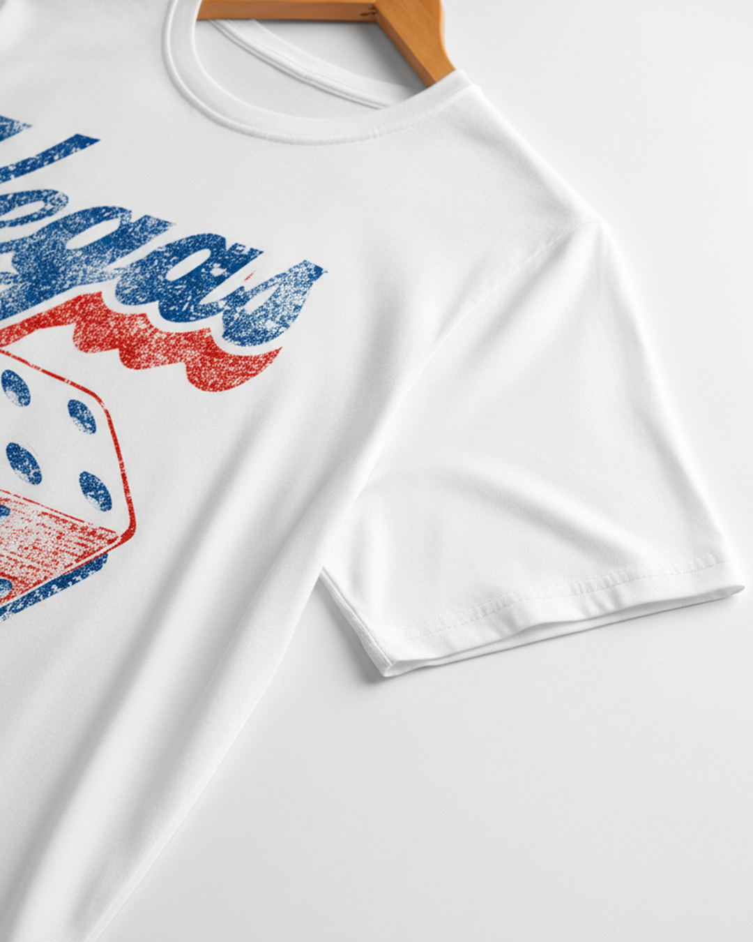 Camiseta unisex branca VEGAS